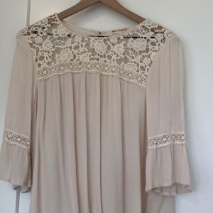Cute Boho style 3/4 length sleeve top